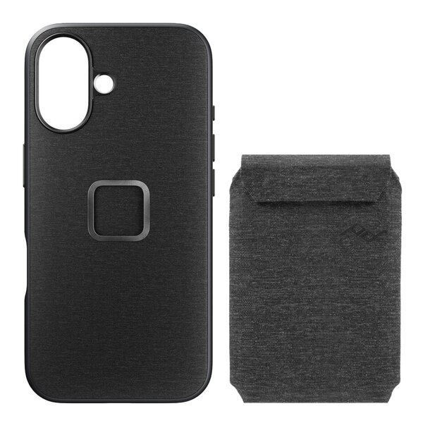 Peak Design Mobile Everyday Case für iPhone 16 + Wallet Slim  Charcoal