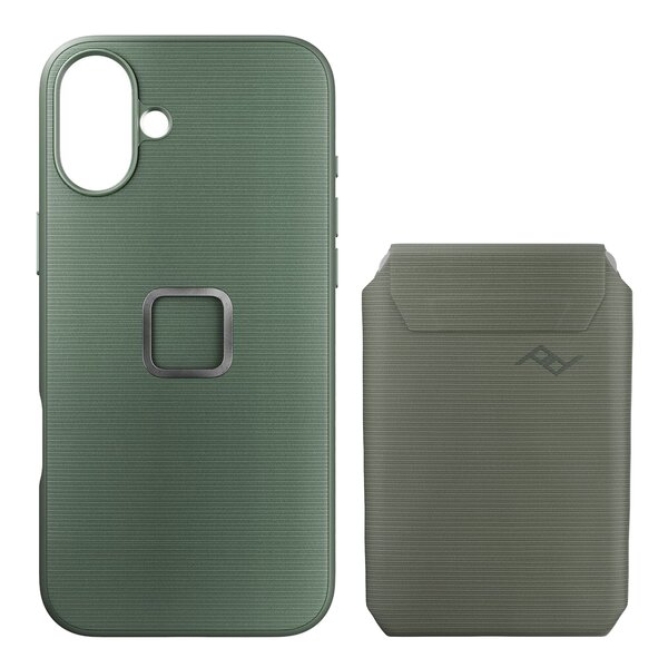 Peak Design Mobile Everyday Case für iPhone 16 Plus + Wallet Slim  Sage