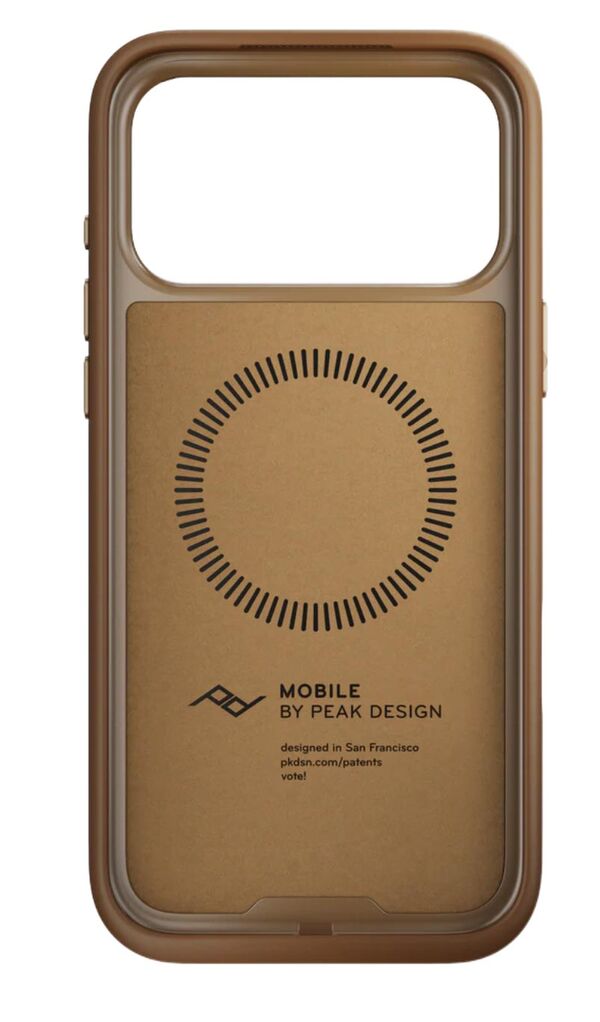 Peak Design Mobile Everyday Magnet Case für Apple iPhone 17 Pro Max  Tan mit Fingerschlaufe