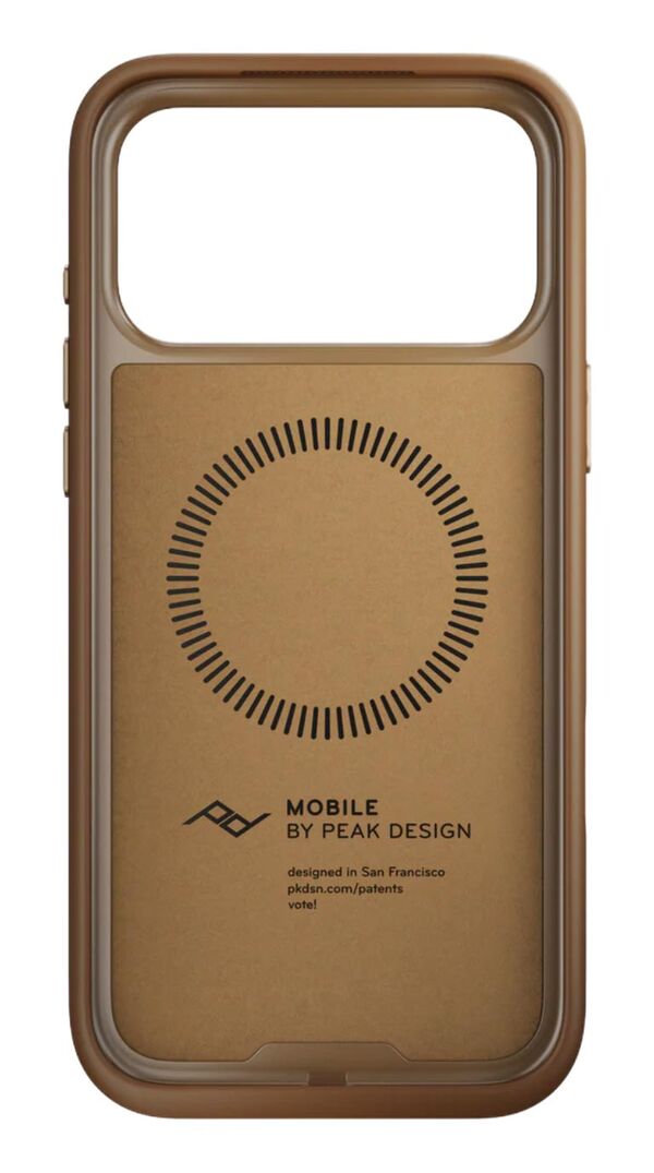 Peak Design Mobile Everyday Magnet Case für Apple iPhone 17 Pro  Tan mit Fingerschlaufe