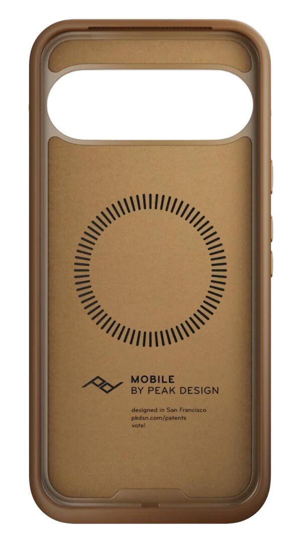 Peak Design Mobile Everyday Magnet Case für Google Pixel 10 Standard and Pro  Tan mit Fingerschlaufe