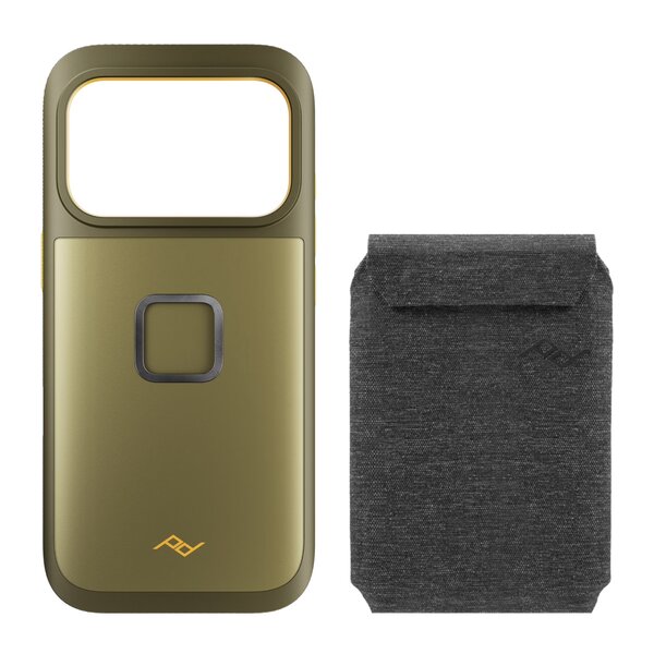 Peak Design Mobile GNAR Case + Wallet Slim  Kelp & Charcoal iPhone 17 Pro