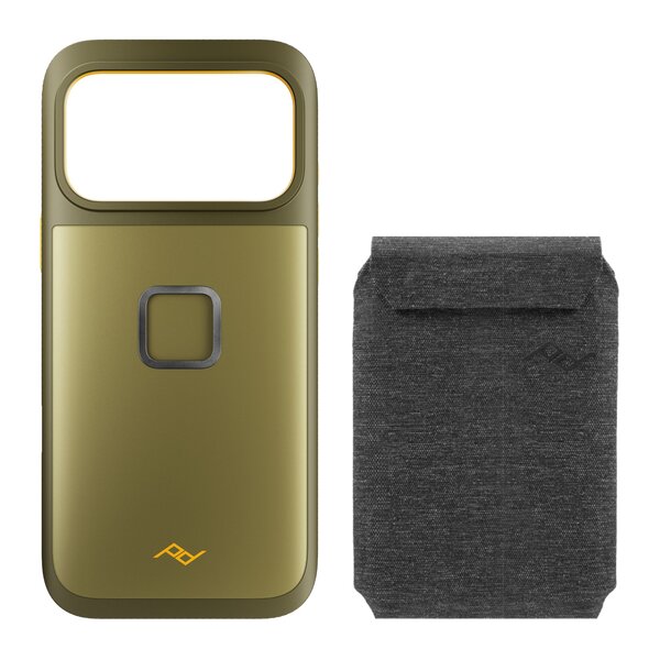 Peak Design Mobile GNAR Case + Wallet Slim  Kelp & Charcoal iPhone 17 Pro Max