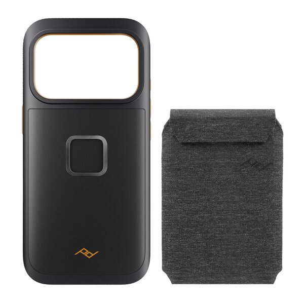 Peak Design Mobile GNAR Case + Wallet Slim  Schwarz & Charcoal iPhone 16 Pro