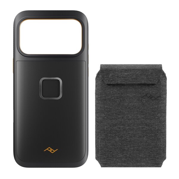 Peak Design Mobile GNAR Case + Wallet Slim  Schwarz & Charcoal iPhone 16 Pro Max