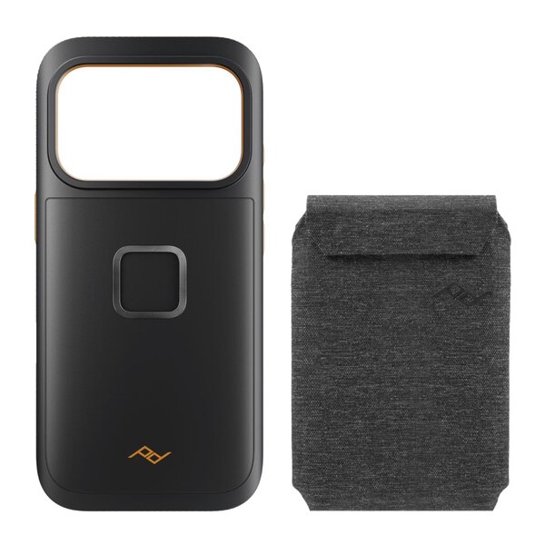 Peak Design Mobile GNAR Case + Wallet Slim  Schwarz & Charcoal iPhone 17 Pro