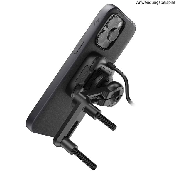 Peak Design Mobile Motorradhalterung Bremse/Kupplung  mit Ladefunktion Schwarz