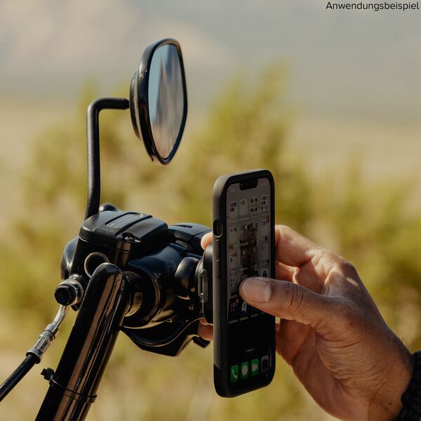 Peak Design Mobile Motorradhalterung Bremse/Kupplung  mit Ladefunktion Schwarz