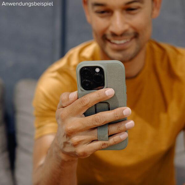 Peak Design Mobile Everyday Magnet Case für Apple iPhone 15 Pro  Sage mit Fingerschlaufe