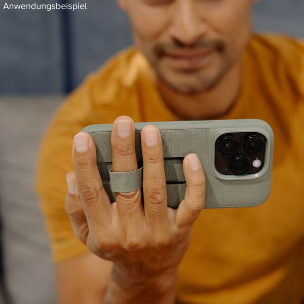 Peak Design Mobile Everyday Magnet Case für Apple iPhone 15 Pro  Sage mit Fingerschlaufe