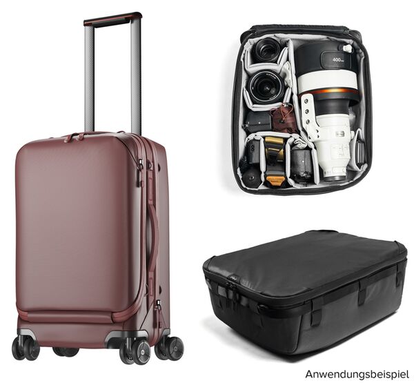 Peak Design Roller Pro Creator Bundle  Eclipse  Rollkoffer + Camera Cube XL