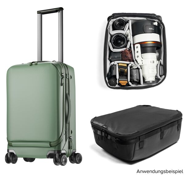 Peak Design Roller Pro Creator Bundle  Sage  Rollkoffer + Camera Cube XL