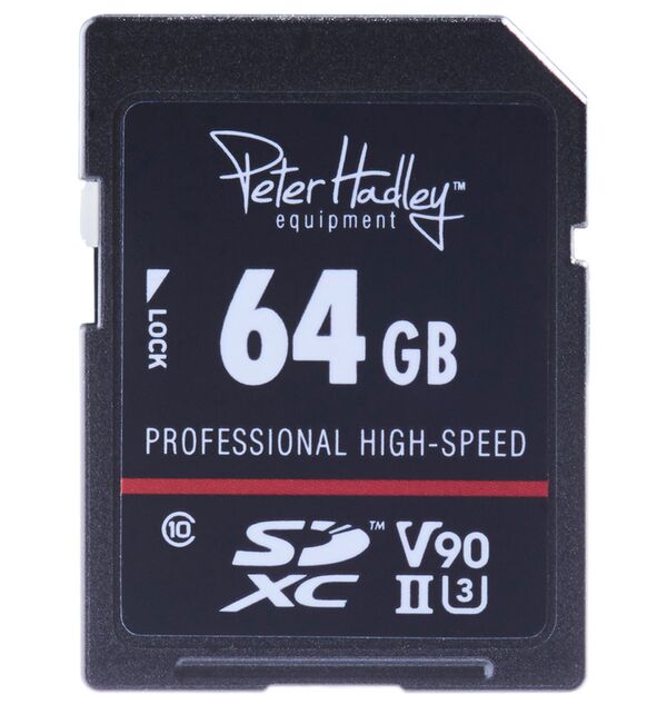 Peter Hadley Prof. High-Speed UHS-II SDXC-Karte Cl10, U3, V90  64 GB