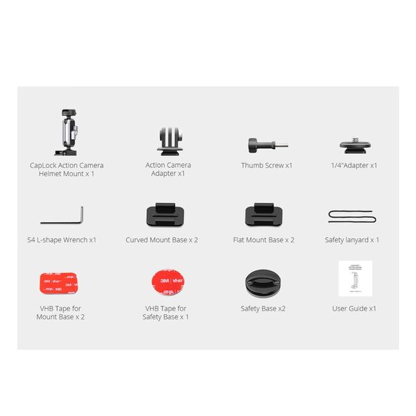 PGYTECH CapLock Action Kamera Helmhalterung 