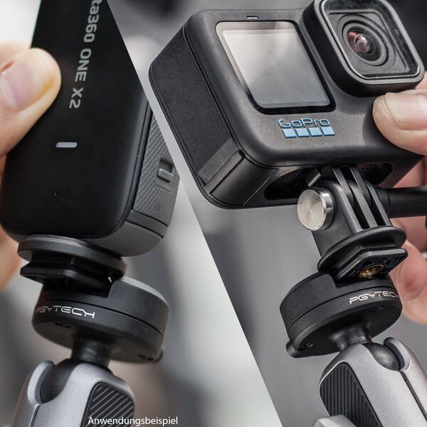 PGYTECH CapLock Action Kamera Kugelkopf Quick Release Set 