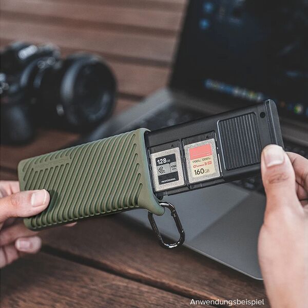 PGYTECH CFexpress CreateMate Kartenlesergehäuse  A/SD moosgrün