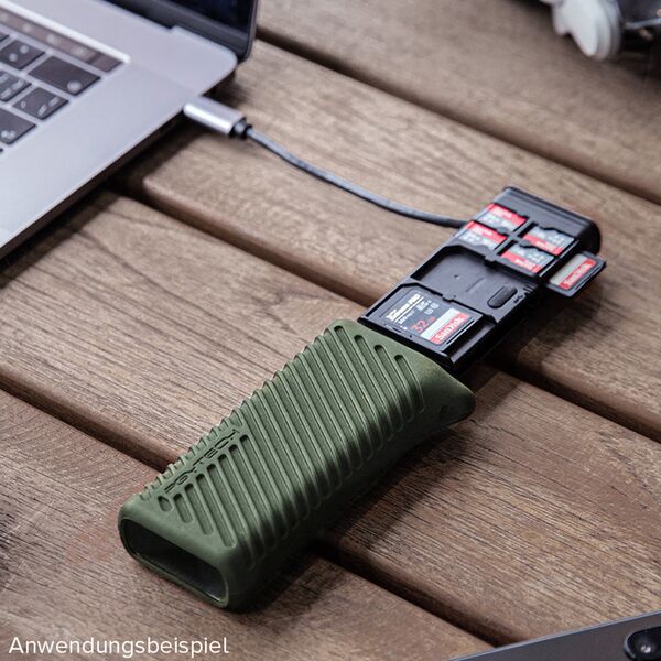 PGYTECH Createmate High-Speed Card Reader Case  grün