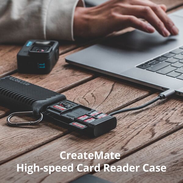 PGYTECH Createmate High-Speed Card Reader Case  schwarz
