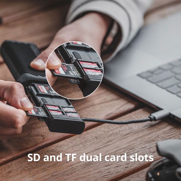 PGYTECH Createmate High-Speed Card Reader Case  schwarz