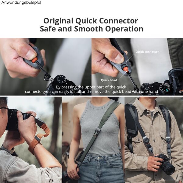 PGYTECH Kamera Schultergurt  Rock Grey