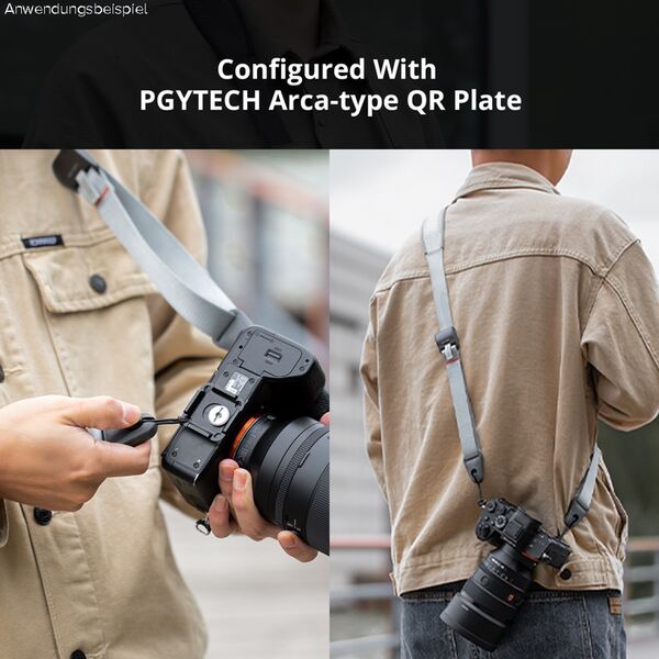 PGYTECH Kamera Schultergurt  Rock Grey
