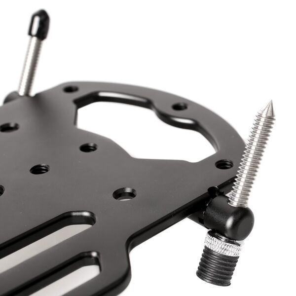 Platypod eXtreme Universal-Bodenstativ mit Spikes - Schwarz  schwarz