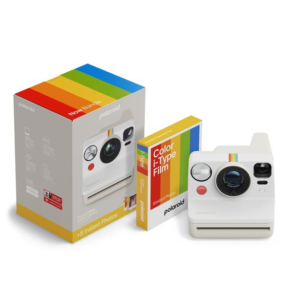Polaroid Everything Box Now Gen3 Sofortbildkamera  Pepple White