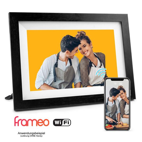 Pora Digitaler Bilderrahmen 10 WF-105T  BL schwarz Holz