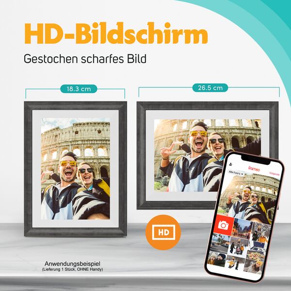 Pora Digitaler Bilderrahmen 10 WF-105T  BR braun