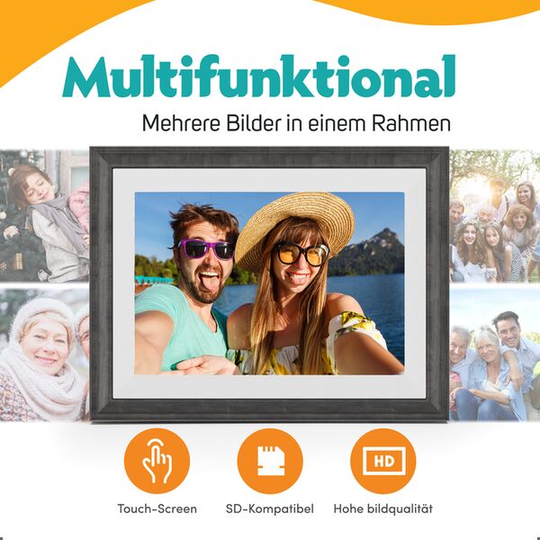Pora Digitaler Bilderrahmen 10 WF-105T  BR braun