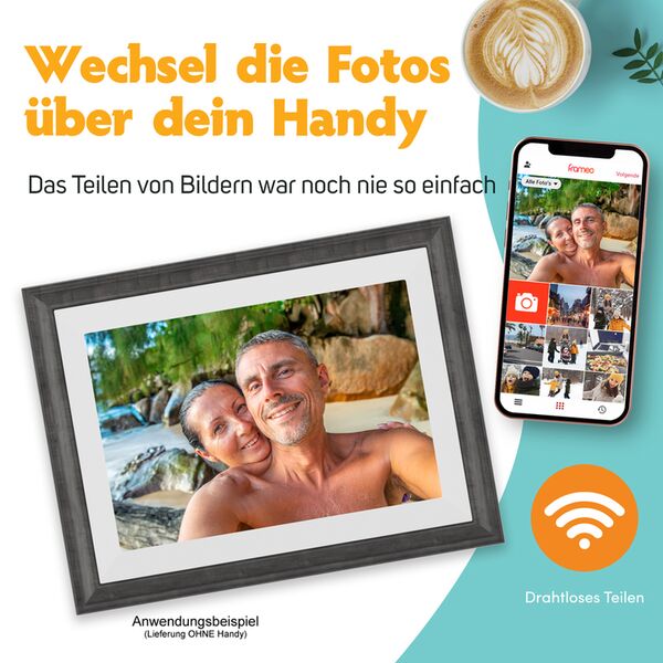 Pora Digitaler Bilderrahmen 10 WF-105T  BR braun