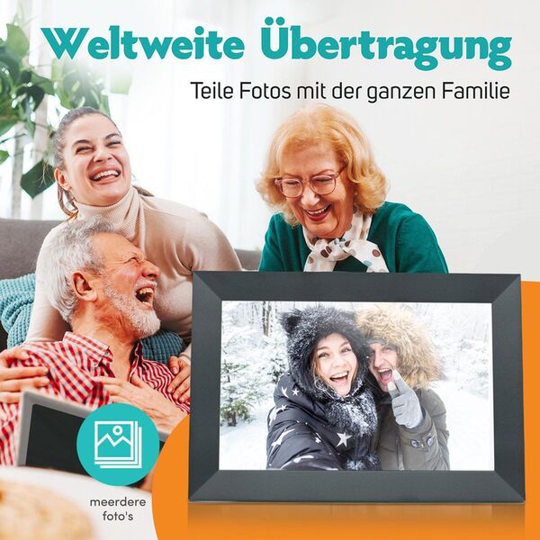 Pora Digitaler Bilderrahmen 10 WF-105T  schwarz