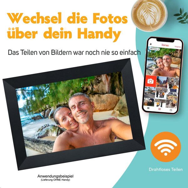 Pora Digitaler Bilderrahmen 10 WF-105T  schwarz