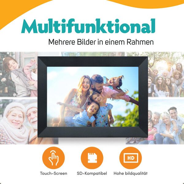 Pora Digitaler Bilderrahmen 10 WF-105T  schwarz
