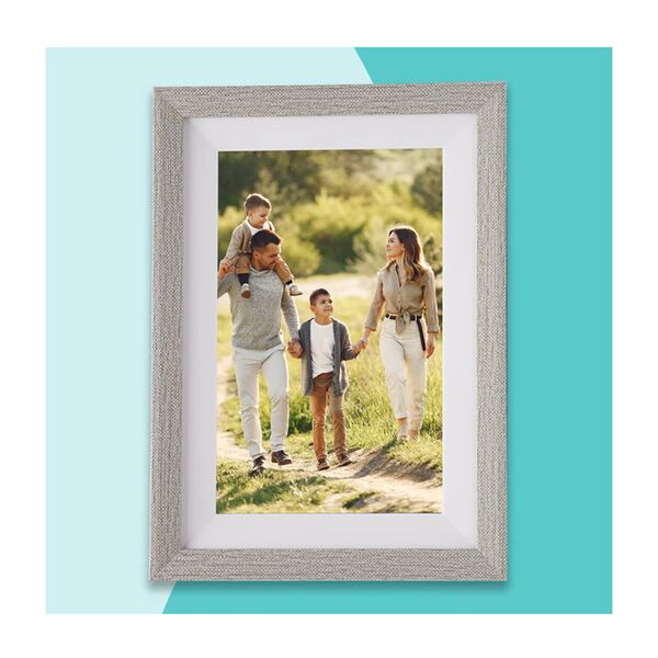 Pora Digitaler Bilderrahmen 10 WF-105T  SL weiß/silber