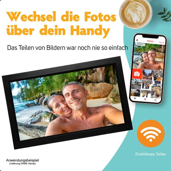 Pora Digitaler Bilderrahmen 15,6 WF-155T  schwarz