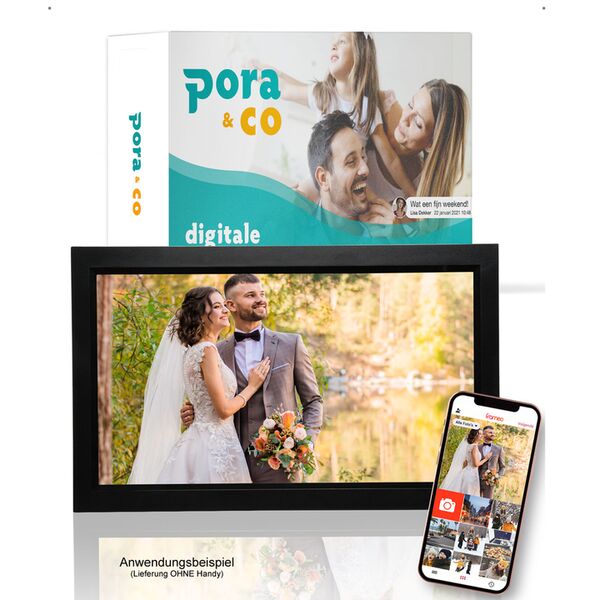 Pora Digitaler Bilderrahmen 15,6 WF-155T  schwarz