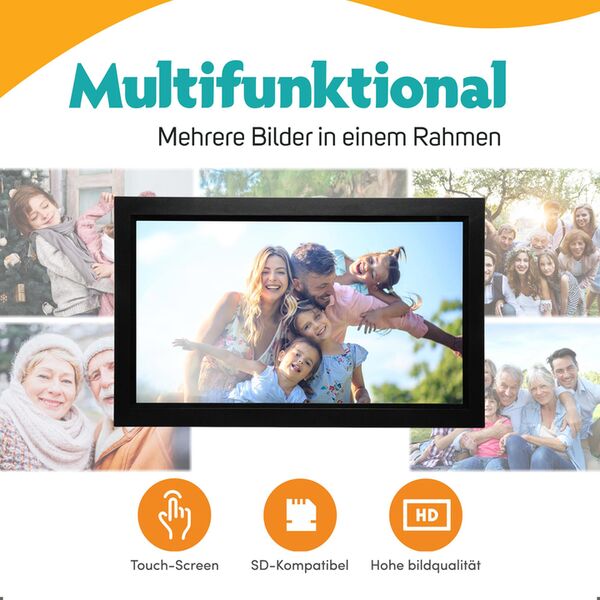 Pora Digitaler Bilderrahmen 15,6 WF-155T  schwarz