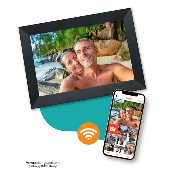 Pora 8 WF-805T schwarz Digitaler Bilderrahmen 