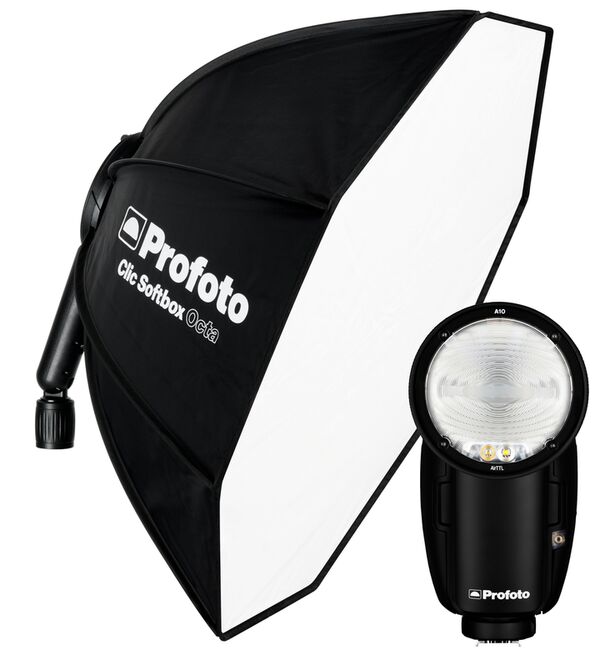 Profoto A10 Nikon + Clic Softbox Octa 2' 