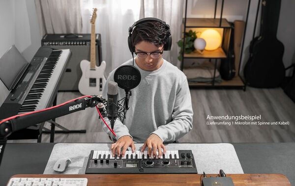 Rode NT1 5th Generation, Großmembran-Kondensatormikrofon  schwarz
