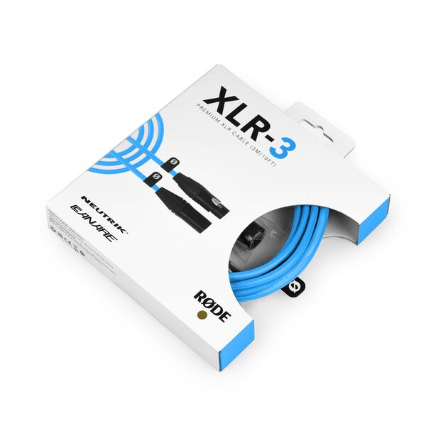 Rode Premium XLR Mikrofonkabel  3 Meter blau