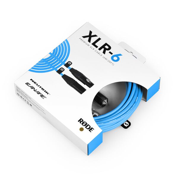 Rode Premium XLR Mikrofonkabel  6 Meter blau