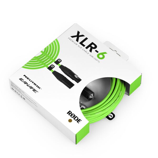 Rode Premium XLR Mikrofonkabel  6 Meter grün