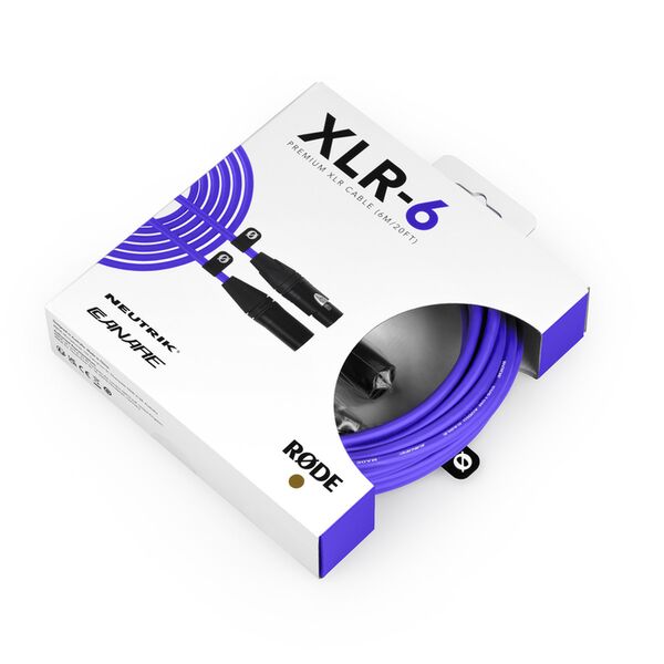 Rode Premium XLR Mikrofonkabel  6 Meter lila