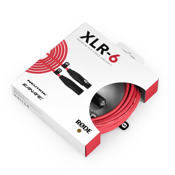 Rode Premium XLR Mikrofonkabel  6 Meter rot
