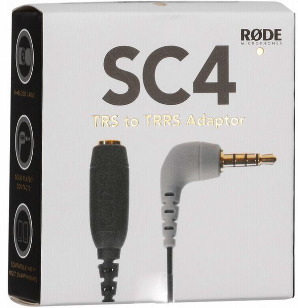 Rode SC4 Adapter 3,5mm TRS zu TRRS für smartLav 