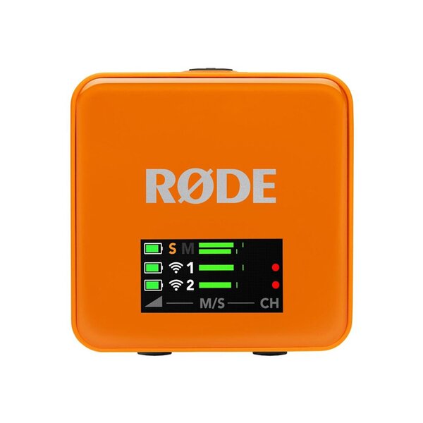 Rode Wireless GO (Gen. 3) digitales Mikrofonsystem, 2-Kanal, drahtlos  orange