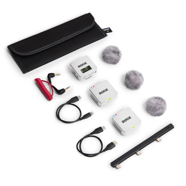 Rode Wireless GO (Gen. 3) digitales Mikrofonsystem, 2-Kanal, drahtlos  weiß