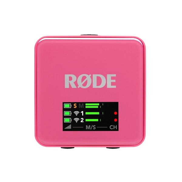 Rode Wireless GO (Gen. 3) digitales Mikrofonsystem, 2-Kanal, drahtlos  pink